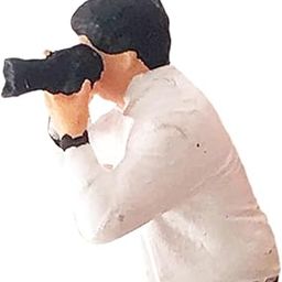 Fashion My Day 1:64 Hand Painted Model People Figure Diorama Scenery Photographer White-image-84
