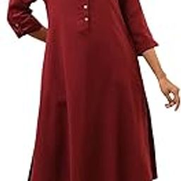 Women Cotton Blend Straight Solid Kurta-picture-19