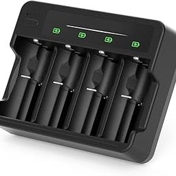 AnnuoYi Universal Battery Charger for AA AAA C D Ni-MH Ni-CD Rechargeable Batteries - 4 Slots, USB Fast Charging Available-picture-18