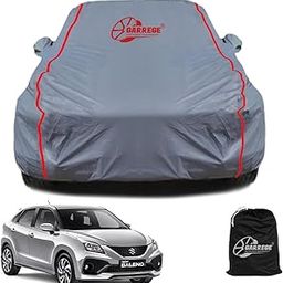 GARREGE Baleno Car Cover Waterproof With Free Bag And All Weather For Car Cover,100% Waterproof Outdoor Car Covers Rain Snow Uv Dust Protection. Custom Fit, Grey-image-14