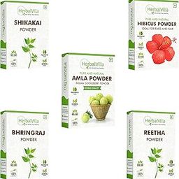 Complete Hair Mask Amla, Reetha, Shikakai, Hibiscus And Bhringraj Powder For Hair Growth, Shiny Black Color Hairs For Normal Hair, 1 Count-image-30