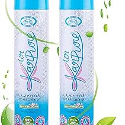 Cycle Pure Karpure Camphor Air Freshener Spray - Pack of 2 | Air Purifier for Bathroom, Toilets, Lounges, Homes, & Offices | Fragrant Room Sprays | Repels Insects | Original Camphor Fragrance-26