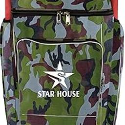 STAR HOUSE-Cricket Kit Bag with Heavy Padded and Soft Fabric Material (GREEN ARMY)-image-126