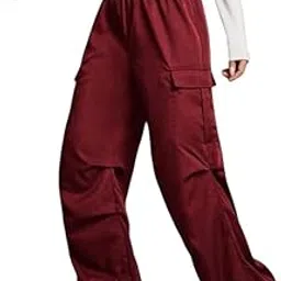 saahasam Women Loose Fit High-Rise Cargos Trousers-picture-20
