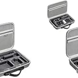 ZORBES® Polyurethane X3 Carrying Case with Strap Hard Storage Bag Waterproof Shell Camera Protective Travel for One 360 Accessories Grey 2PCS-5