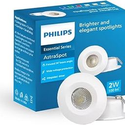 PHILIPS 2W LED COB Light - (Warm White) 58914, Plastic-29
