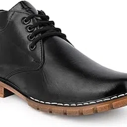 sneaklab Combat Synthetic Leather Outdoor Trendy Formal Boots For Men-picture-22