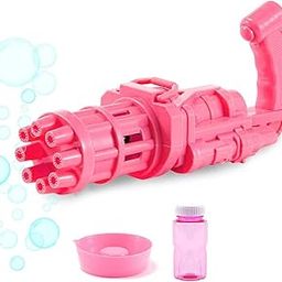 Niku 8 Hole Electric Gatling Bubble Gun for Kids with Soap Solution Indoor and Outdoor Toys for Toddlers Bubble Maker Gun Machine for Girls, Boys and for Parties (Multicolor, 3+ Year)-image-49
