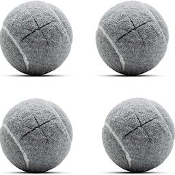 ZHUOKECE 4 PCS Precut Walker Tennis Balls for Furniture Legs Floor Protection, Heavy Duty Long Lasting Felt Pad Glide Coverings (Grey)-picture-18