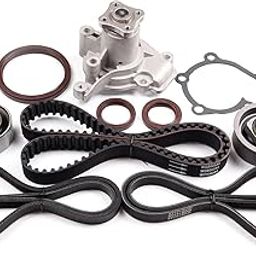 ASTOU Timing Belt Kit w/Water Pump Fit for Hyundai for Elantra 2.0L 2007-2010 for Kia for Spectra5 2.0L 2007-2009 Replace Timing Belt OEM - TS26284A-image-34