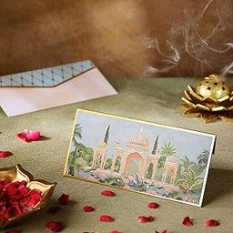 Pink Paper Co. Shagun Envelopes for Gifting Money with Gold Foil Printing (The Magestic Fort) (Pack of 10)-image-80
