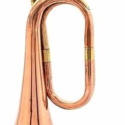 Creative Studio Real Full Size Pure Brass Bugle to Play Gift-image-2