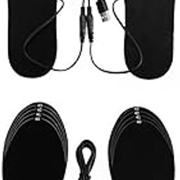 Enakshi (LABEL) Creations 2X Heated Shoe Insoles Warm Socks Feet Heater USB Foot Winter Warmer Pads-picture-14