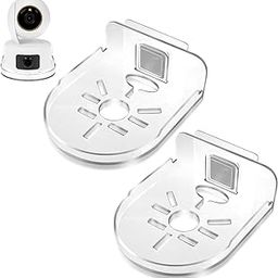 2PCS Camera Stand, Wall Mounted Shelves, Wall Mount Stand, Transparent Camera Mounting Bracket, Wall Mount Camera Shelf for Security, Pet Monitors-18