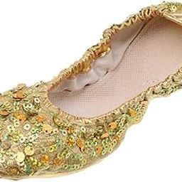 LICHTS®Belly Dance Shoes Soft Soles Dance Performance Shoes with Sequins M Golden|Clothing, Shoes & Accessories | Dancewear | Adult Dancewear | Belly Dancing-image-85