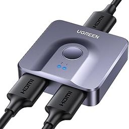 UGREEN HDMI Switch 2 in 1 Out 4K 60Hz Splitter, Bi-Directional 2 Input 1 Output Support 3D Compatible with Xbox PS4 PS5 Blu-Ray Player Roku TV Stick HDTV Monitor-17