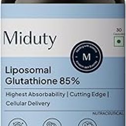 Miduty Liposomal Glutathione 85% 650 mg - Advanced Nano-Liposomal Formula with Lipoglo | Enhanced Absorption - TEM Verified - 30 Veg Capsules-10