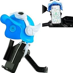DETACHI Motorcycle & Cycle Phone Holder Helmets, Sun Visor Waterproof, Rain Protector for Mobile, Holder for Bicycle, Handlebar Mount, Compatible with Cell Phones-image-41