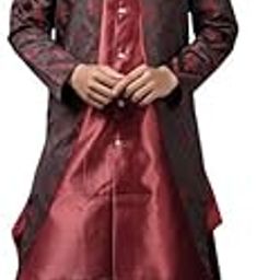 Mens Ethnic Wear Wedding Sherwani & Dhoti Set-image-12