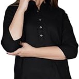 Women's Casual Regular Sleev Solid Women Top, Regular Fit, 3/4th Sleeves-image-85