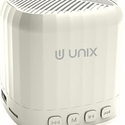 Unix GEN-Z 4HRS Playback, Bass Boosted, IPX4 Type C Charging 5 W Bluetooth Speaker| Powerful Audio (Off-White)-0