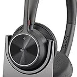 Poly by Plantronics - Voyager 4320 UC Wireless On Ear Headset + Charge Stand (Plantronics) - Headphones w/Mic - Connect to PC/Mac via USB-C Bluetooth Adapter, Cell Phone via Bluetooth (Black)-8