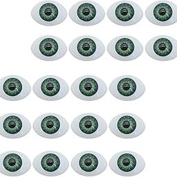 CALANDIS™ 20 Pieces 0.6Inchx0.9inch Doll Simulated Eyes Kit Decoration Easily Install Green | Other Multi-Purpose Crafting | Multi-Purpose Craft Supplies-image-62