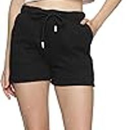 Women’s Cotton Casual Shorts for Summer | High-Waist Relaxed Fit with Elastic Waistband & Pockets Lounge Shorts-image-80