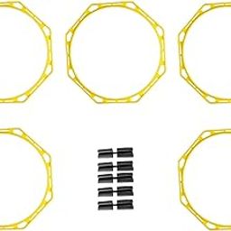 CALANDIS™ 5X Agility Rings Speed Rings for Indoor or Outdoor Use Practice Games Hockey Yellow | Training Aids | Soccer | Team Sports-image-60