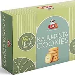 Lal Sweets Kaju Pista Cookies – 400g | Premium Cashew & Pistachio Treat| Crunchy, Nutty & Irresistible| Tea-Time Perfection with a Nutty Twist| A Perfect Crunch of Cashew & Pistachio|-image-97