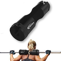 Joyfit - Barbell Pad for Weight Lifting | Squat Pad for Weight Bar with Straps | Hip Thrust Pad for Neck and Shoulder | Protective Squat Pad for Gym with Thick Foam Cushion (Black)-picture-23