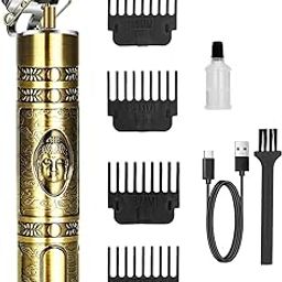 AZCONA IMPEX Hair Trimmer For Men,Hair Trimmer For women, Rewup Professional Rechargeable Cordless Electric Hair Clippers Trimmer Hair Cutting Kit with 4 Guide Combs for Men T-Blade-18