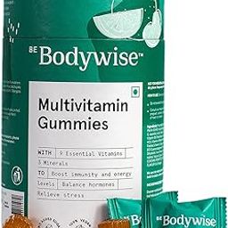 Be Bodywise Multivitamin Gummies|With Fibre, Zinc, Iron & Biotin|Vitamin D3, B6, E & A|Boosts Energy & Stamina, Improves Immunity & Skin Health|Vegan, Gluten & Gelatin Free, 1 count, 60 Servings-29