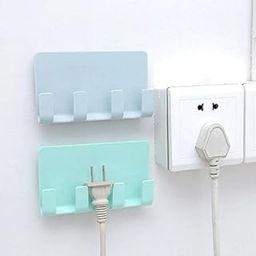 BKN® Wall Mount Mobile & Keys Holder with Adhesive Strips, Charging Holder Compatible with All iPhone, Smartphone and Mini Tablet (Multi Set of 2)-19