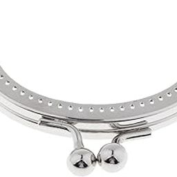 THE STYLE SUTRA® 1Pcs Silver Purse Bag Kiss Clasp Lock Metal Arch Frame DIY Bag Accessories | Crafts | Sewing | Foundations & Undergarments | Purse Handles, Frames & Feet-image-25