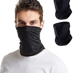 New Variety Store™ Unisex Headwear Headband Head Wrap (Wear upto 12 Style) UV Resistence Sports Bandana/Magic Scarf/Face Mask (Black Color) Pack of 2-image-92