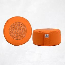 Dhyana Premium Organic Zafu Meditation Cushion - Buckwheat Filled, Ergonomic Design for Comfort & Support - Ideal for Yoga & Mindfulness Practice.-22
