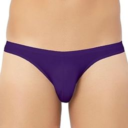 Men's Micro Modal Bikini Brief, Purple, Ultra-Soft Breathable Underwear-22