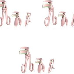 MAYCREATE® 9PCS Eyelash Curler Set Quick Curlers for Hard Lashes Mini Eye Lash Curler Corner Clamp Long Lasting Works on Small Inner Outer Lifts Defines-image-43