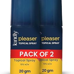 Kindly Pleaser Delay/Topical Spray 40 Gm (20gm X 2) | Non-Transferrable Spray For Men| Long Lasting Fun | Fast Acting & Prolong Fun | Non Transferable | Alcohol Free | Easy To Carry | Easy To Use |-17