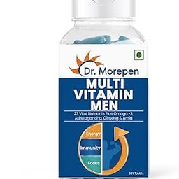 Dr. Morepen Multivitamin For Men | Energy & Immunity Booster | 60 Tablets With Zinc, Vitamin C, Vitamin D3, minerals, Biotin & other nutrients For Energy, Stamina, Immunity, Gut, Heart, Bone & Muscle-image-7
