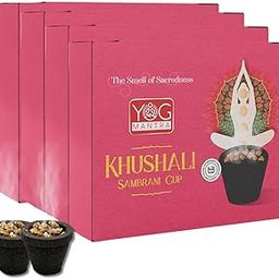 Archita YOG Mantra | Khushali Sambrani Cups | 12 Cups per Pack | Sambrani Cups for Pooja Organic | Hawan Cups for Home with Stand Hawan Cups | Made with Loban and Guggal - Pack of 4-image-65