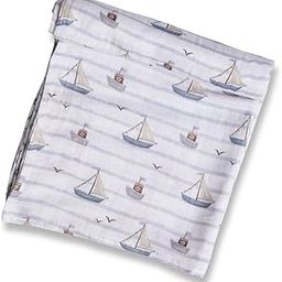 Cocoon Care Bamboo Cotton Swaddle for Kids | Printed |Swaddle for New Born Baby |Lightweight, Breathable & Skin-Friendly Multipurpose (CC-NA-MUS-SWAD-BOATS-SINGLE-0-6M)-image-85