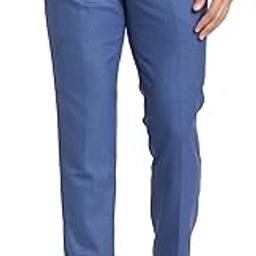 Men's Mid Rise Solid Pattern Super Slim Fit Poly Viscose Blend Flat Front Formal Trouser-picture-6