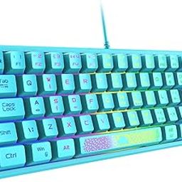 FASHIONMYDAY® RGB Backlit 62 Key Game Keyboard 60% Layout Wired for Business Blue | Computers/Tablets & Networking | Keyboards, Mice & Pointers | Keyboards & Keypads-88