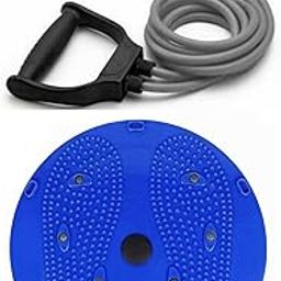 Tummy Twister 5 In 1 Exercise Rotating Disc & Tonig Tube for Exercise|Abs|Legs|Stomach Full Body Workout Muscle Strength (Pack of 2)-18