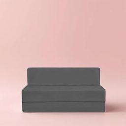 PumPum 2 Seater Sofa Cum Bed Velvet Fabric- Washable Cover- Size 3' X 6' Ft (Grey) Perfect for Home & Office for Guests-image-63