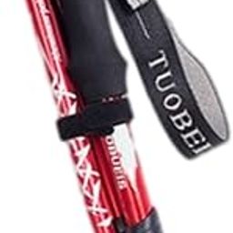 SAZ DEKOR Trekking Poles Quick Adjust Flip-Lock Foldable Walking Sticks for Walking Long Red-image-68