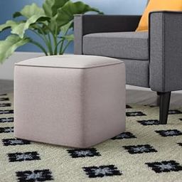 WOODILLA Modern Vanity Stool – Square Ottoman Chair for Makeup Room, Living Room, Bedroom, Office & Entryway | Small Accent Footstool-image-87