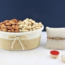 SFU E Com Dry Fruit Hamper For Rakshabandhan Gift | Dry Fruit And Rakhi For Brother | Dry Fruit Basket Hamper | 195-45